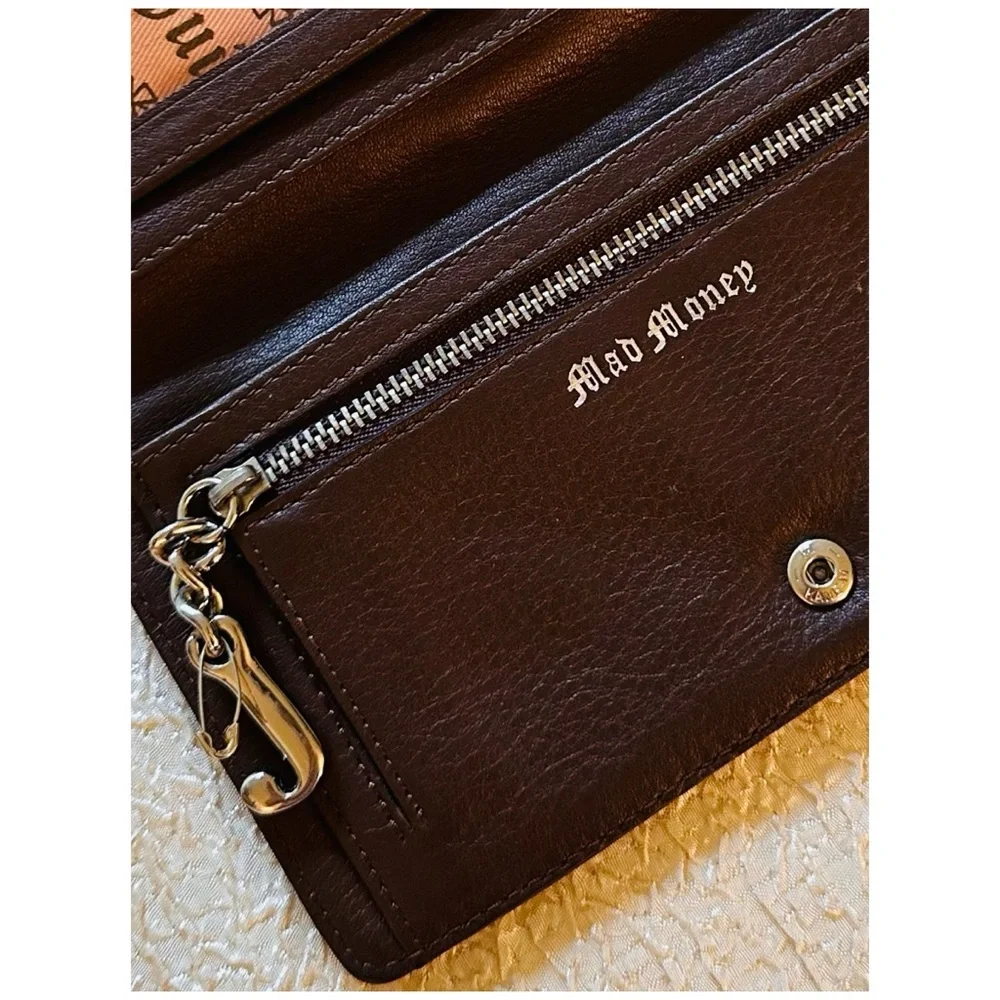 Vintage Juicy Couture Credit Card Wallet Y2K Pink Brown - Picture 5 of 9